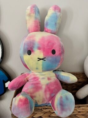 MIFFY Tie Dye Multicolored Plush Toy NWT